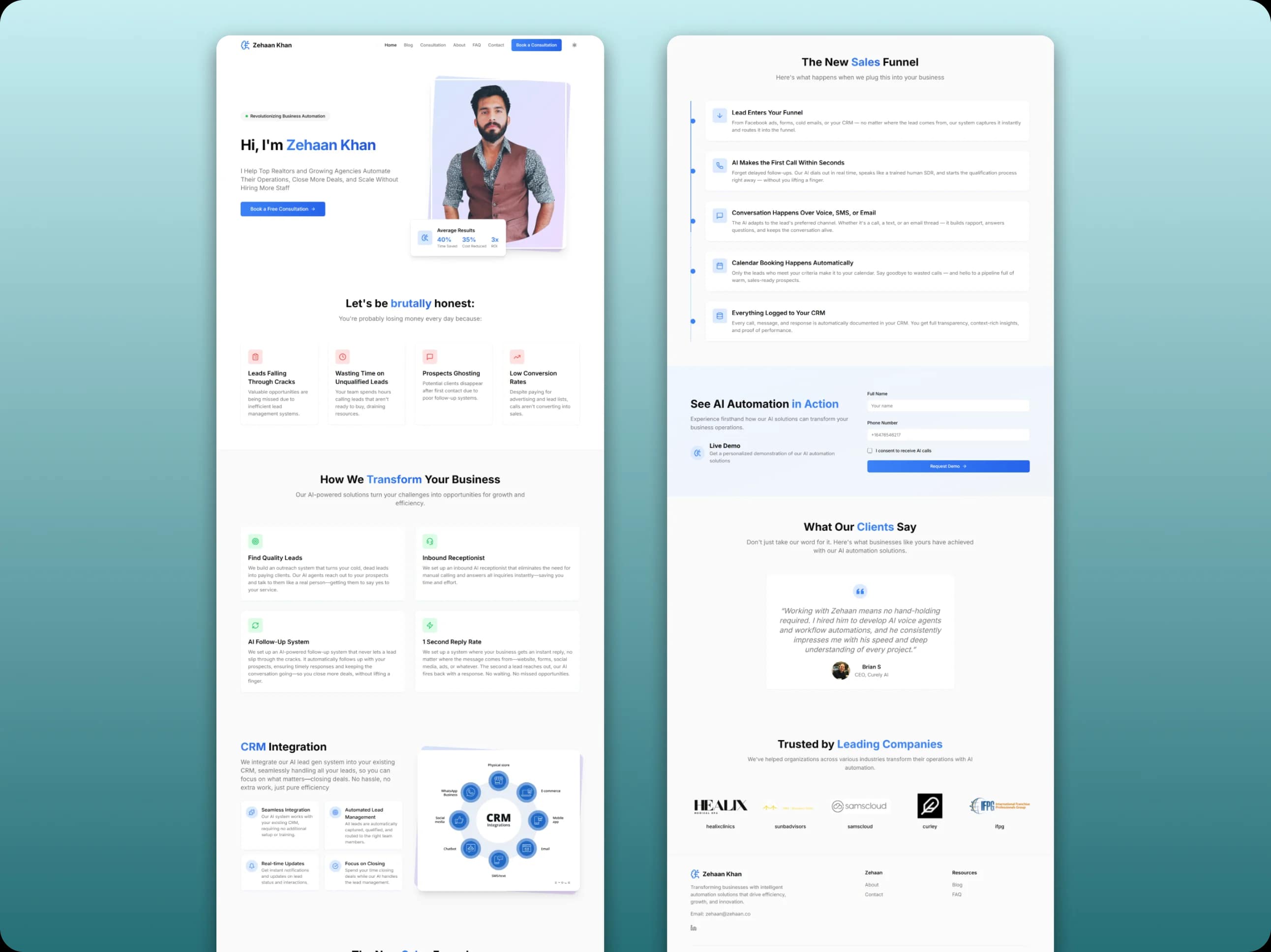 Zehaan.co screenshot